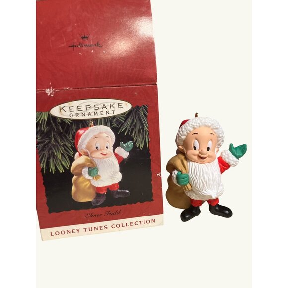 Hallmark Keepsake Ornament Elmer Fudd Santa Looney Tunes Collection Handcrafted - Picture 5 of 11